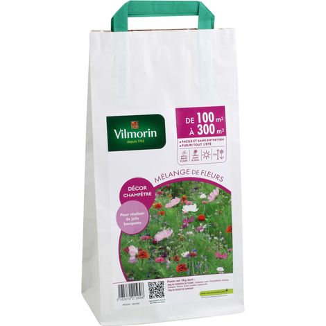 Décor Champêtre - 100 m² - Mélange de fleurs Vilmorin
