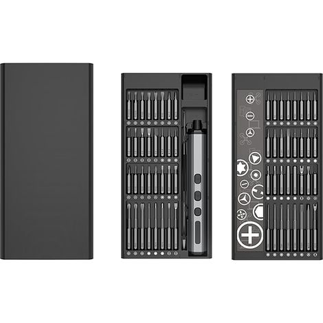 Kit di cacciavite elettrico 68 in 1 per riparare telefoni, auto e computer.