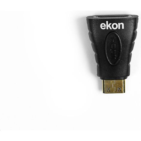 Ekon ECVHDMIADFM cambiador de género para cable Mini-HDMI HDMI Negro