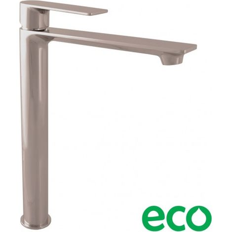 Mitigeur lavabo haut NIL en laiton métal gris poli sans siphon H. 26,1 cm (1/2)