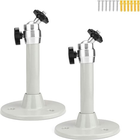 Lot de 2 Supports de Plafond pour projecteur, en Alliage d'aluminium, Rotatif, avec vis de Fixation, pour caméras de Surveillance, différents projecteurs (1/5)