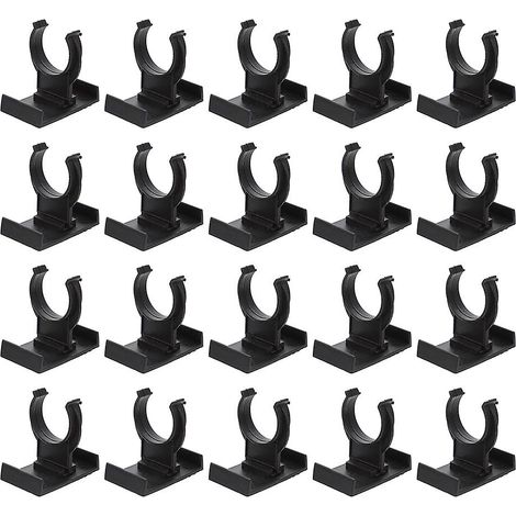 20 clips de fixation noirs pour plinthes de meubles, clips de nivellement pour pieds de meubles, clips de fixation pour plinthes de cuisine, clips de fixation en plastique