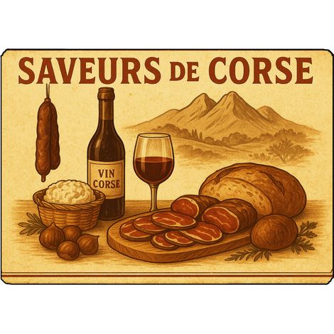 Planche à découper saveur de Corse 28,5 x 20 cm