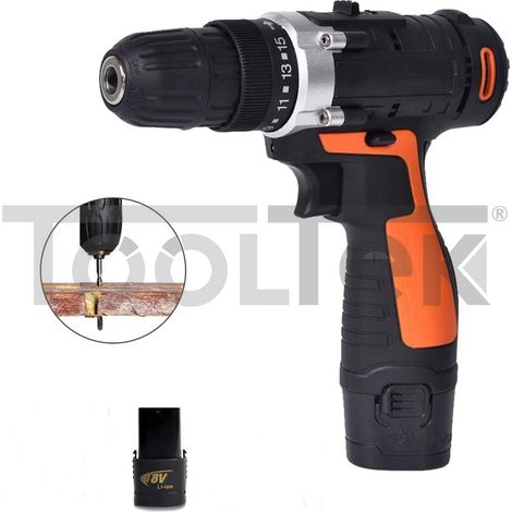 TRAPANO A MANO AVVITATORE A BATTERIA 18V RICARICABILE DOPPIA BATTERIE (1/5)