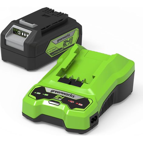Batterie Greenworks GSK24B4 24 V 4 0 Ah Li-ion + Chargeur (1/4)