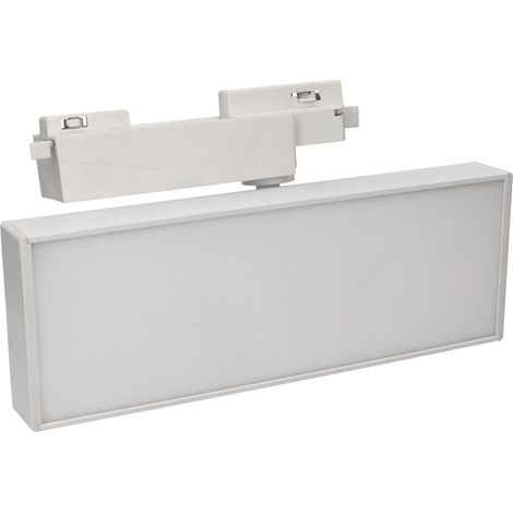 Jandei - Foco para carril tipo panel 45W luz 4200ºK marco blanco