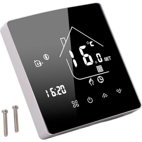 Termostato digital inteligente con control por voz y pantalla táctil LCD para calefacción eléctrica – 95-240V