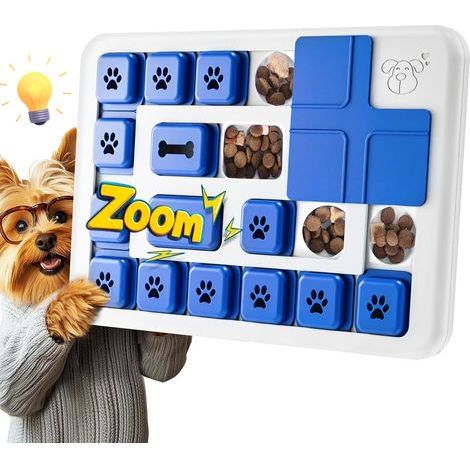 Intelligentes Hundespielzeug, Anti-Langeweile mit Quietschgeräuschen, Leckerli-resistent, IQ-Training, waschbar, für kleine Hunde aller Größen, Blau (1/5)