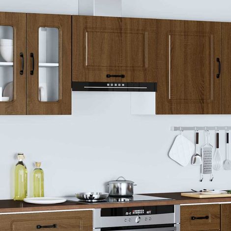 Armoire murale de cuisine avec portes en bois d’ingénierie chêne marron 60 x 31 x 40 cm - PANGIVO (1/5)