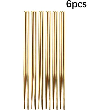 Ensemble de couverts portugais en acier inoxydable (6 paires de baguettes) : couteau, fourchette, cuillère, cuillère à café et baguettes – ensemble haut de gamme (1/5)