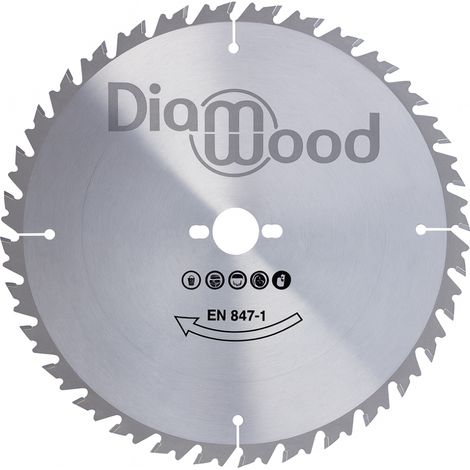 Lame de Scie Circulaire Débit HM D. 500 x Al. 30 x ép. 4.0/2.8 mm x Z36 Anti-Recul pour Bois de Chauffage - Diamwood