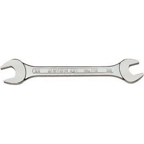 12PZ CHIAVI A FORCHETTA CROMATE DOPPIE FISSE  -mm.10x11