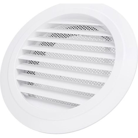 2 rejillas de ventilación de techo de 200 mm, difusor de techo, ventiladores de conducto en línea, baños, cocinas, garajes, blanco, negro (1/5)