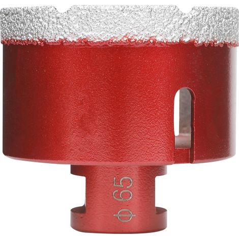 Foret diamant pour carrelage 65 mm, Scie Cloche Diamant Foret avec Filetage M14 Pour Le Forage à Sec Ou Humide De Manière Sec En Porcelaine, Carrelage, Granit, Marbre, Verre (1/5)