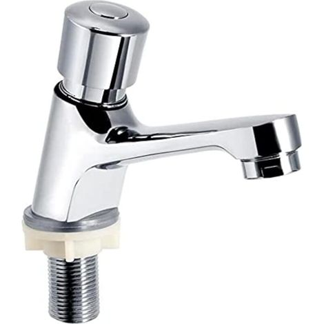 Druckknopf-Wasserhahn mit Verzögerung, Kaltwasser-Druckknopf-Wasserhahn, Waschbeckenarmatur, Badezimmerarmatur