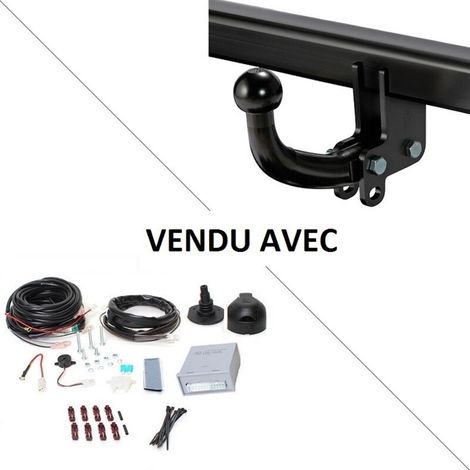 Attelage Audi A6 Berline (03/11-05/18) Col de cygne + faisceau universel 7 broches + boitier électronique
