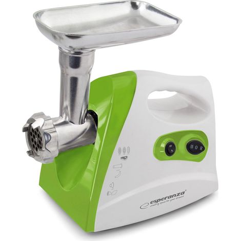 Esperanza EKM012G Elektrischer Fleischwolf in Weiß und Grün (1/4)
