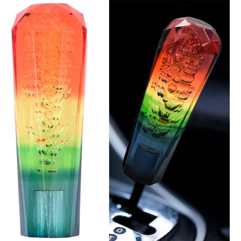 Pommeau de levier de vitesse universel pour boîte de vitesses automobile, pommeau de levier de vitesse 5 couleurs B (15 cm) (1/5)