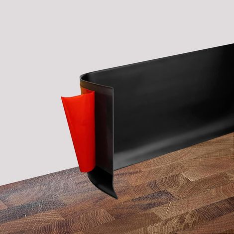 1 Plinthe Souple Autoadhésive PVC 3,5m, Bande Décorative 8cm Largeur 2mm Épaisseur Pour Cuisine Salle De Bain (1/5)