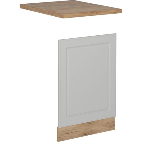 Frontal para lavavajillas R-Line, Blanco casa de campo, 45 cm , ET Roble, Vicco