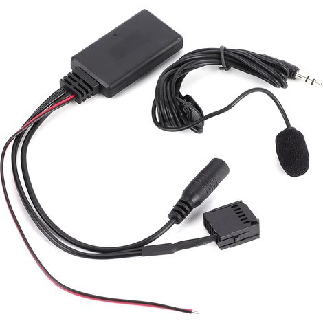 Adaptateur Bluetooth AUX‑in pour, Installation Pratique du Connecteur 12 Broches, Compatible avec, C-, 1 Adaptateur 1 Microphone Inclus (1/5)