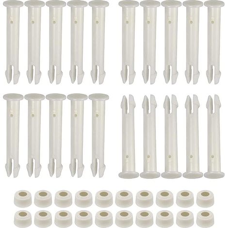 Lot de 20 Goupille, Plastique ABS, Joint Caoutchouc, Piscine Hors-Sol Intex