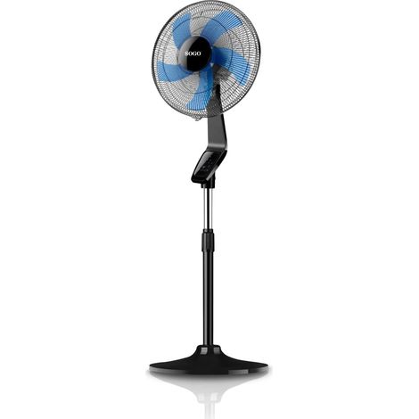 Ventilador de Pie 40cm SOGO SOG-8425490138064 Negro, Azul, Plata