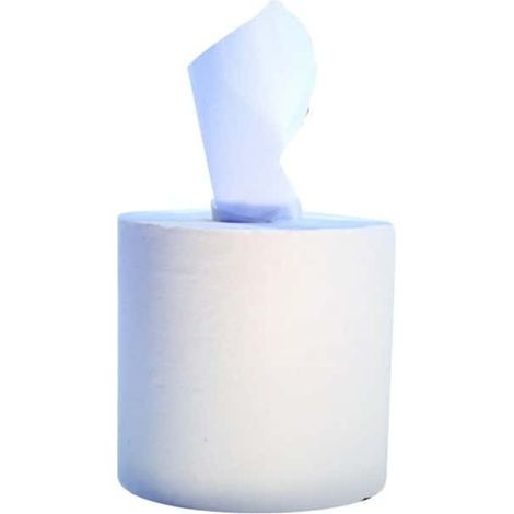 Zentrierte Abwickelrolle Weiß, 2-lagig, Klebstoff, 450 Formate, 19,6 x 23 cm