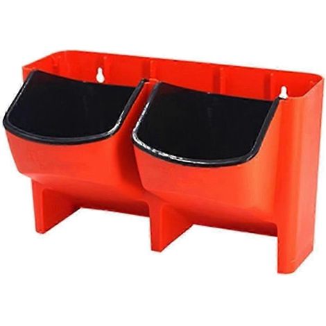 Pot de fleurs suspendu en plastique à arrosage automatique, 4 couleurs, pour jardin vertical extérieur.-Red