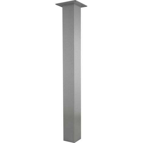 SIMAUSROM Tischfuß 70 x 70 x 720 mm Aluminium gebürstet (1/3)
