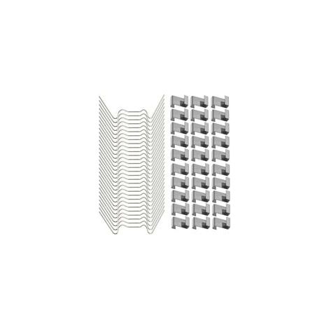 120 Pcs Clips de fixation pour vitre de verre à effet de serre en acier inoxydable (avec 60 clips de fil W pour vitrage en serre et 60 clips de chevauchement en Z pour vitrage de serre) (1/4)