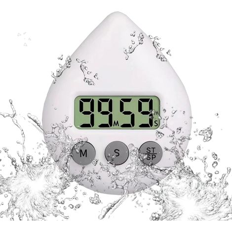 Minuteur de douche silencieux sans tic-tac à piles (1/5)