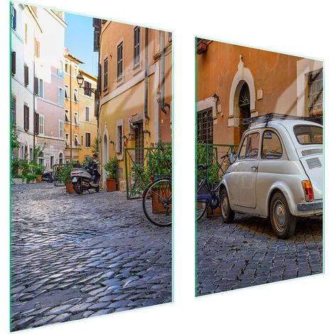 Plaque de protection en verre pour la cuisine 65x52 auto (1/5)