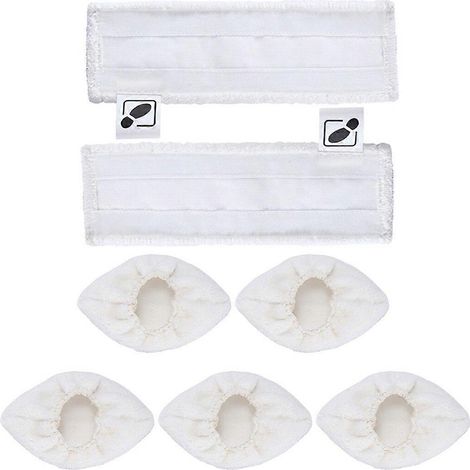 Lingettes et housses de balai vapeur pour nettoyeur vapeur Karcher Easyfix SC1, SC2, SC3 et SC4 - Pièces détachées pour aspirateur-balayeur et nettoyeur vapeur à domicile (1/2)