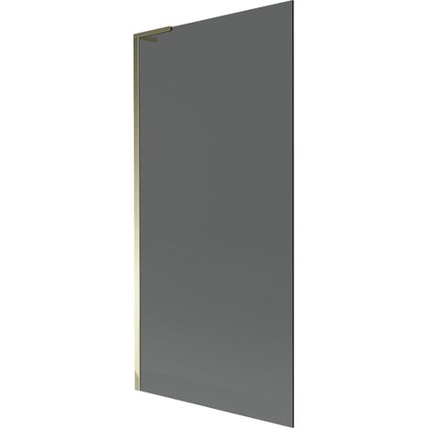 Mexen Next L mampara de bañera 1 hoja 90 x 150 cm, grafito, dorado - 895-090-000-03-40-50 (1/5)