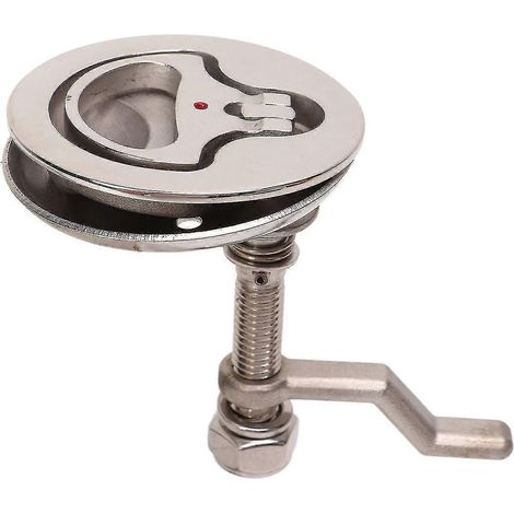 Loquet de trappe réglable en acier inoxydable 316 poli avec plaque arrière pour bateau (1/5)