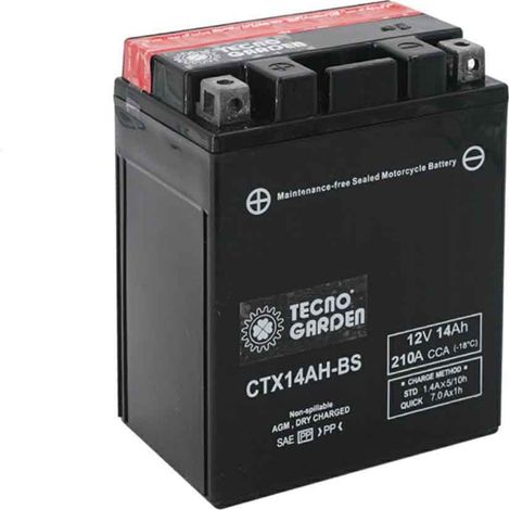 Batteria 14 Ah, Polo Positivo a SX, L. mm 130, P. mm 85, H. mm 160