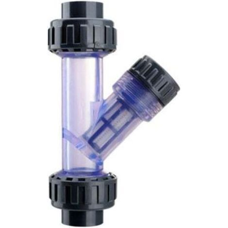 Transparenter Y-Sieb aus PVC, einfach zu installieren, für Aquarien, 3/4 Zoll (1/4)