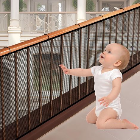 300 x 90 cm Filet de sécurité pour escalier pour enfant (1/5)