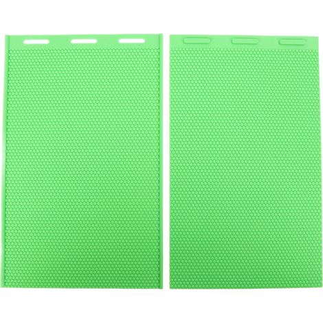 Feuilles de presse à cire d'abeille en Silicone, 5.4mm, 2 pièces, feuille de base Flexible, équipement pour apiculteur, nid d'abeille, fabrication verte