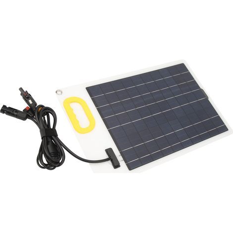 Kit panneau solaire 100W polycristallin chargeur batterie avec régulateur MPPT 30A double port USB pour camping-car (1/5)