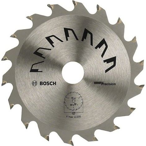 1x Lame de Scie Circulaire Precison (pour Bois, Ø 130 x 2.5/1.5 x 20/16 mm, 36 Dents, ATB, avec 1x Bague de Réduction 16 mm, Accessoire Scie Circulaire) (1/3)