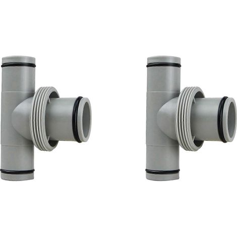 Ersatzteile für Aufstellpools, Ersatz-Poolschlauchadapter mit 1,5-Zoll-Düse für Intex-Pools (1,5 Zoll auf 2 x 1,25 Zoll, T-Stück) (1/2)