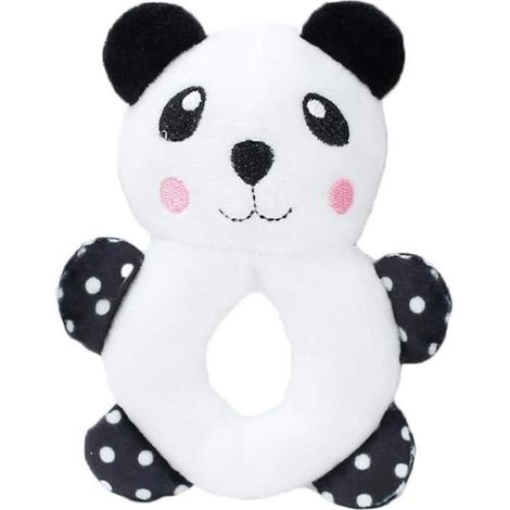 Jouet en peluche - Non spécifié - Panda - 13,5x9,5cm - Doux et résistant - Avec couineur (1/4)