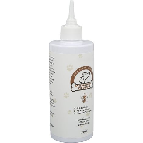 Natürliche Augentropfen für Haustiere. Natürlicher Augenreiniger zur Linderung von Reizungen und Entfernung von Verunreinigungen. 237 ml / 8 oz (1/5)