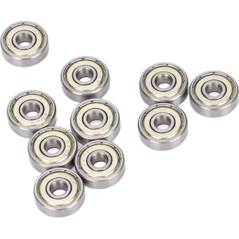 10 roulements à billes à gorge profonde, double blindage, visserie en acier 626Z, diamètre intérieur 6 mm, diamètre extérieur 19 mm, épaisseur 6 mm (1/5)