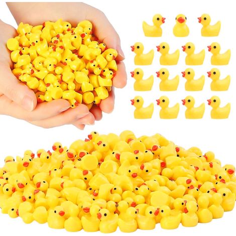 Mini Canard - Résine - 1.5 x 1.7 cm - Pour Aquarium Jardin Paysage Miniature - 100 Pièces (1/5)