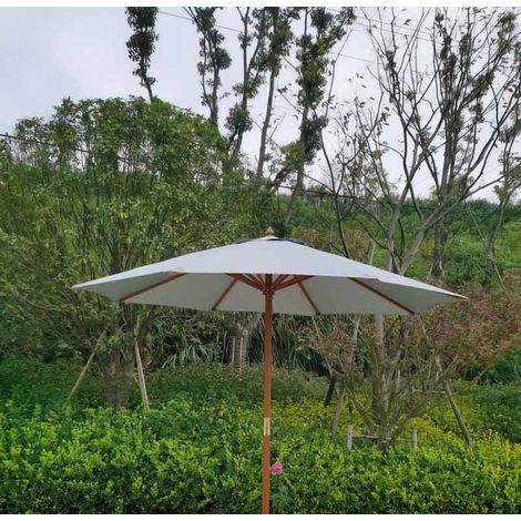 Parasol Self-Assembly - W270 x D74 x H98 - Polyester - Grey