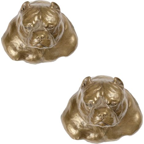 American Bully - una statuetta di cane, un busto da appendere, una decorazione unica per gli amanti dei cani di Art-Dog (1/5)