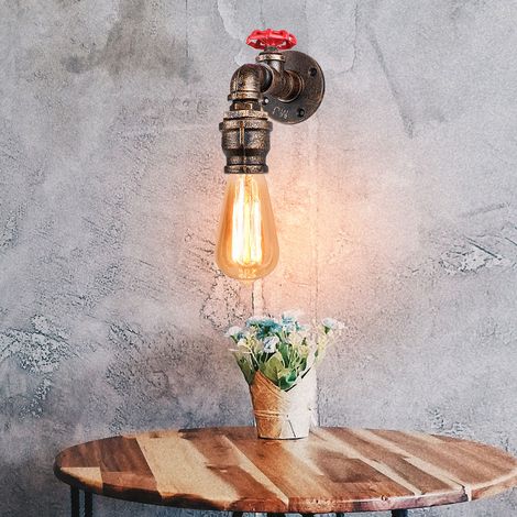 Industrielle Wandleuchte Vintage Metall Wandlampe Deckenleuchte für Restaurant Café Bar Küche